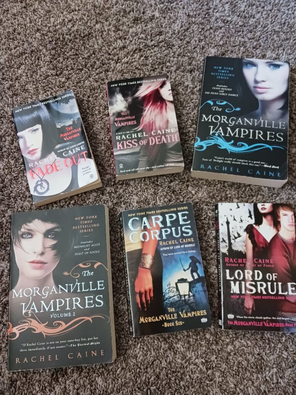 Rachel Caine's Morganville Vampires books 1-8